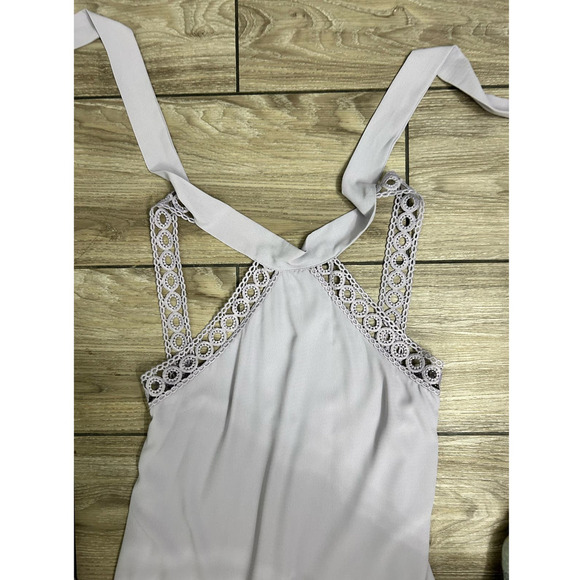 Lulus Any Sway Shape or Form Purple Lace Halter Dress Size Small Boho Festival - Picture 9 of 16